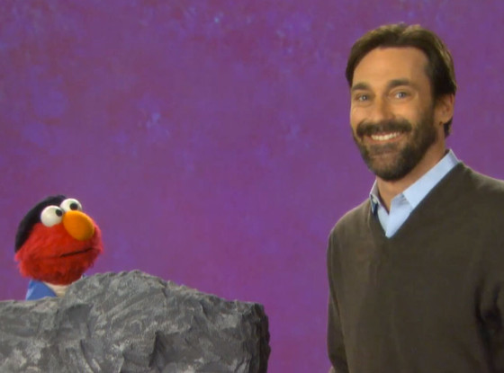 Jon Hamm, Elmo, Sesame Street Jon Hamm, Elmo, Sesame Street